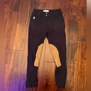 Black/Tan Tailored Sportsman Breeches, size 26R